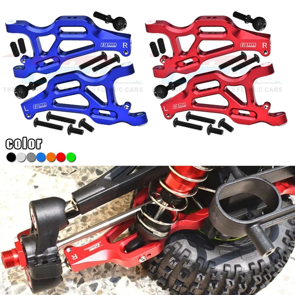 GPM Metal Aluminum Alloy Front Lower Suspension Arms Swing Arm ARA330606 for ARRMA 1/7 MOJAVE EXB V2 6S BLX RC Car Upgrade Parts