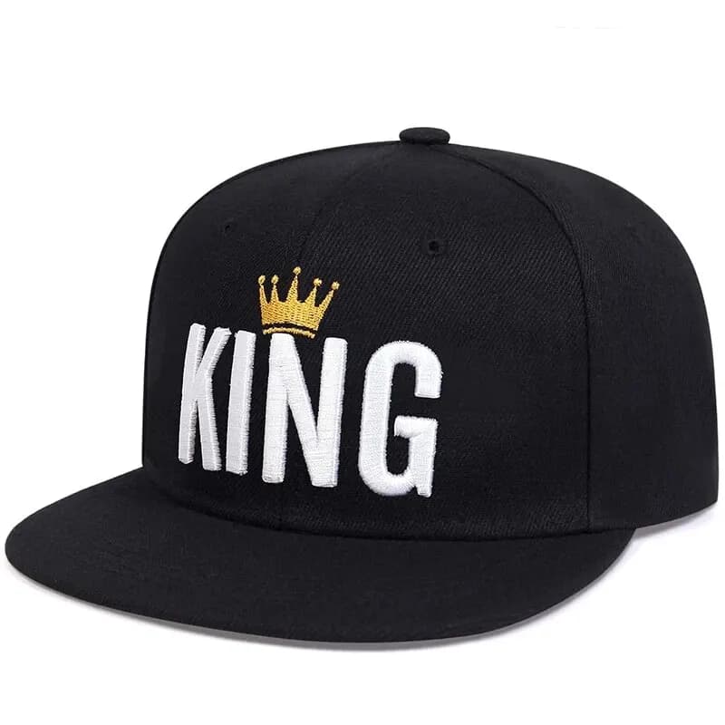 Hip-hop hats with embroidery Crown KING unisex Spring Autumn Casual baseball caps adjustable for outdoors Sun protection hat