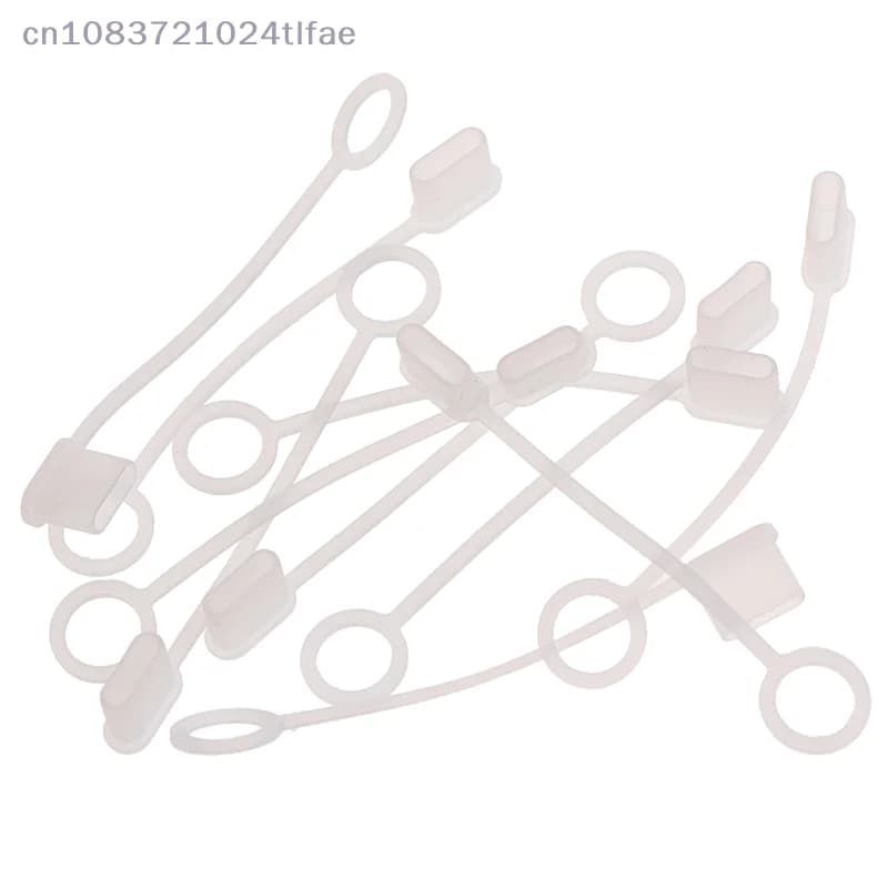 {YY30} 10 Pcs Protection Cap USB Type-c Cable Case Dust Plug Charger Cover With Wire
