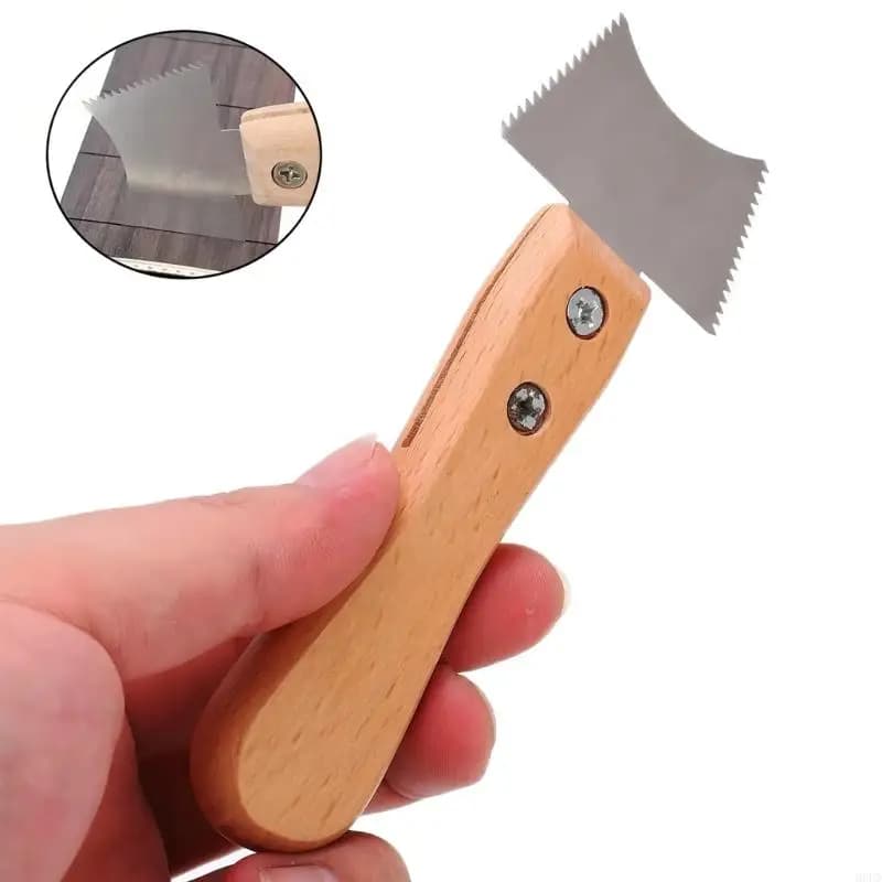 File slot per chitarra tasti chitarra raschietto strumento pulizia del chip in legno duratura 69hd