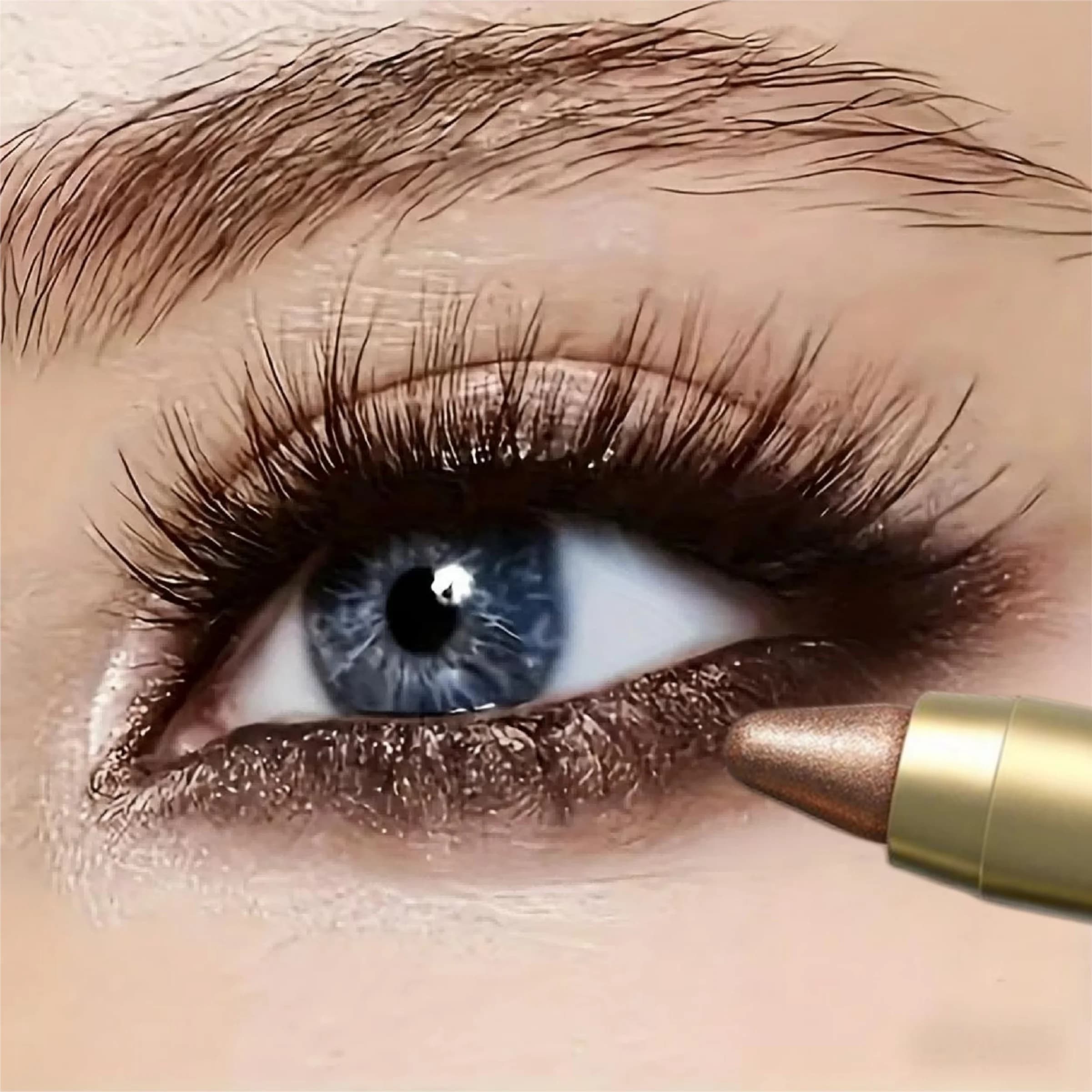 1PC Matita metallizzata per il trucco degli occhi, stick illuminante, matita ombretto twistable, matita opaca impermeabile per il contorno occhi