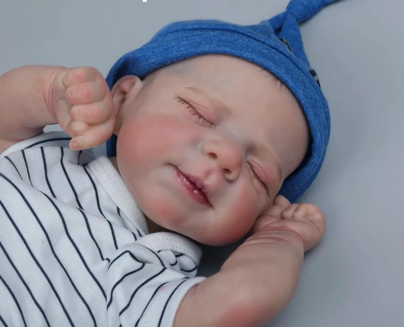 18 pollici occhi chiusi Pascale corpo intero morbido vinile Bebe Reborn ragazzo e ragazza con capelli dipinti 3D pelle dipinta bambola rinata realistica
