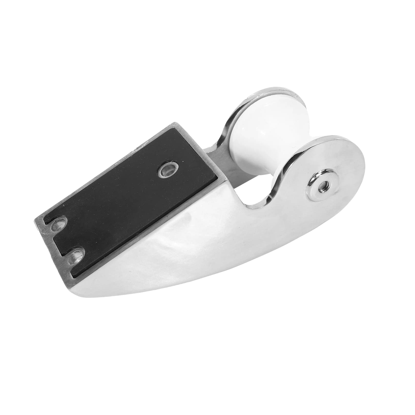 AB59-Rullo per Ancora di Prua in Acciaio Inox 316, Staffa per Ancora Fissa per Barche e Yacht, Rullo in Gomma per Ancora Fissa 6.8X2.6
