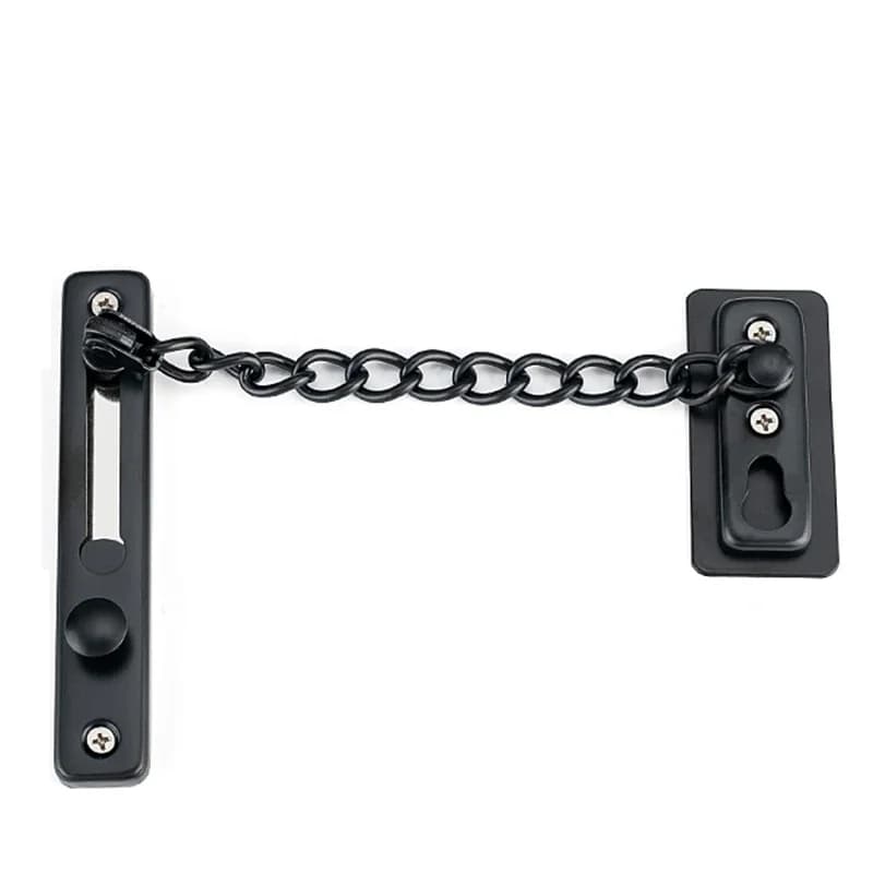 Catena per porta antibloccaggio in acciaio inossidabile Catena antifurto Protezione di sicurezza Serratura per porta di casa Appartamento Hotel Accessorio per protezione a vite