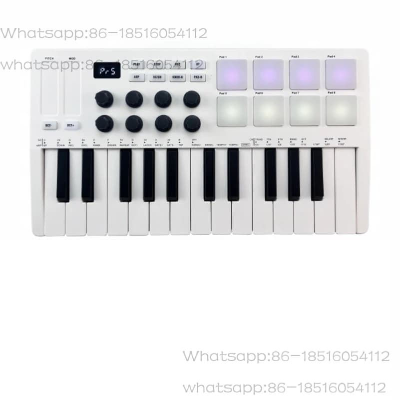Controller tastiera portatile a 25 tasti con batteria Connessione Bluetooth wireless per la produzione musicale