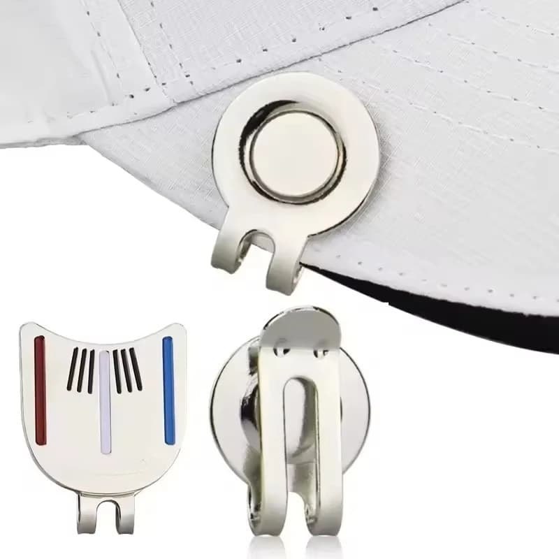 Clip per Cappello con Marcatore per Palline da Golf, Antiruggine, Impermeabile, Strumento Pratico per Allineamento e Puntamento, per Migliorare le Prestazioni nel Golf