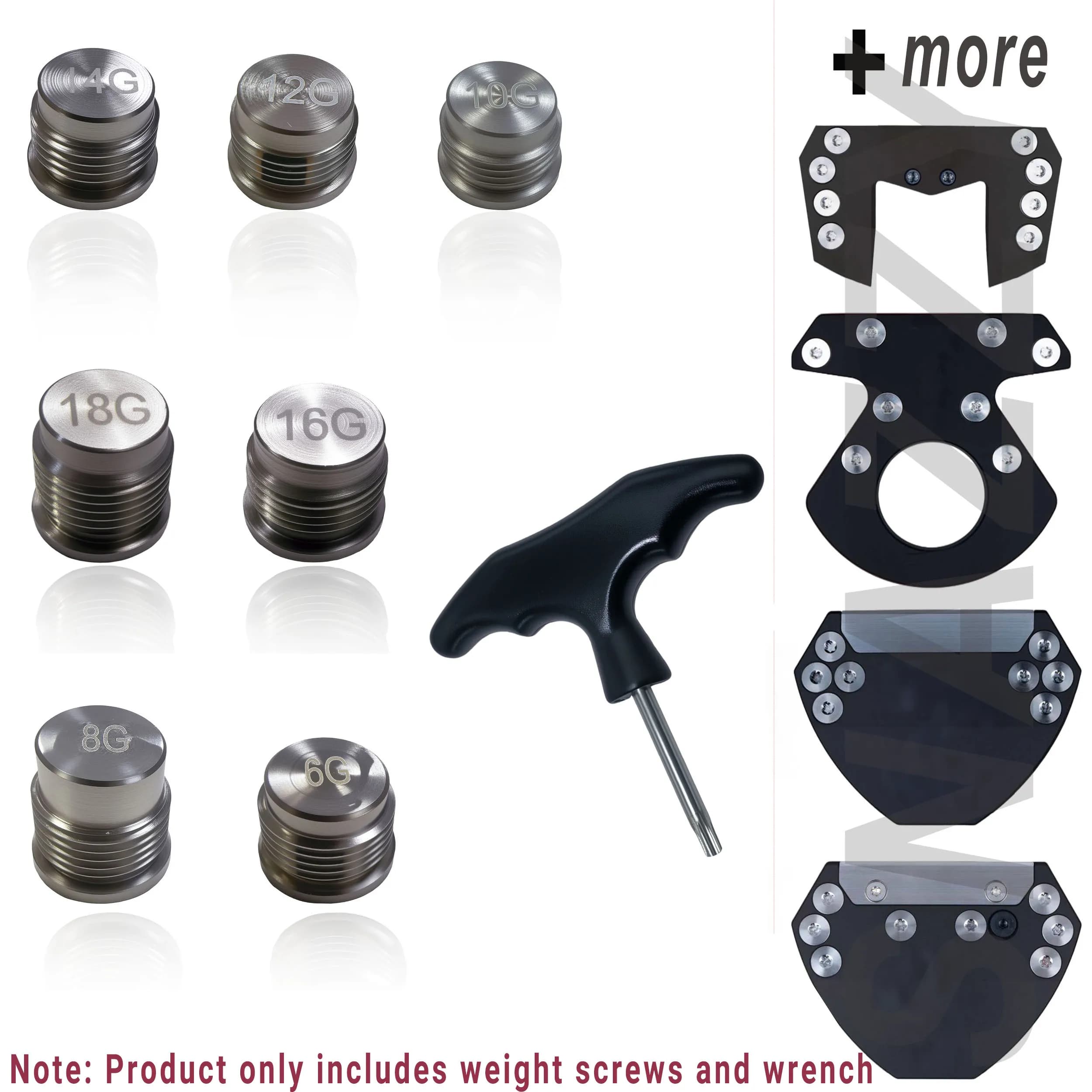 Pesi per putter da golf adatti, aftermarket per culb da golf per MEZZ.1/OZ1/DF3/LINK.1 Cacciavite da golf 6g-18g Accessori da golf