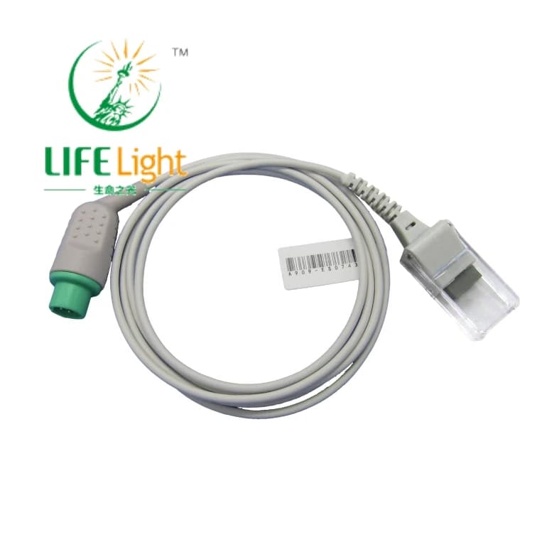 Compatible with B*IONET BM3 7pin ex DB9 female pulse oximeter monitor, Spo2 probe sensor adapter cable