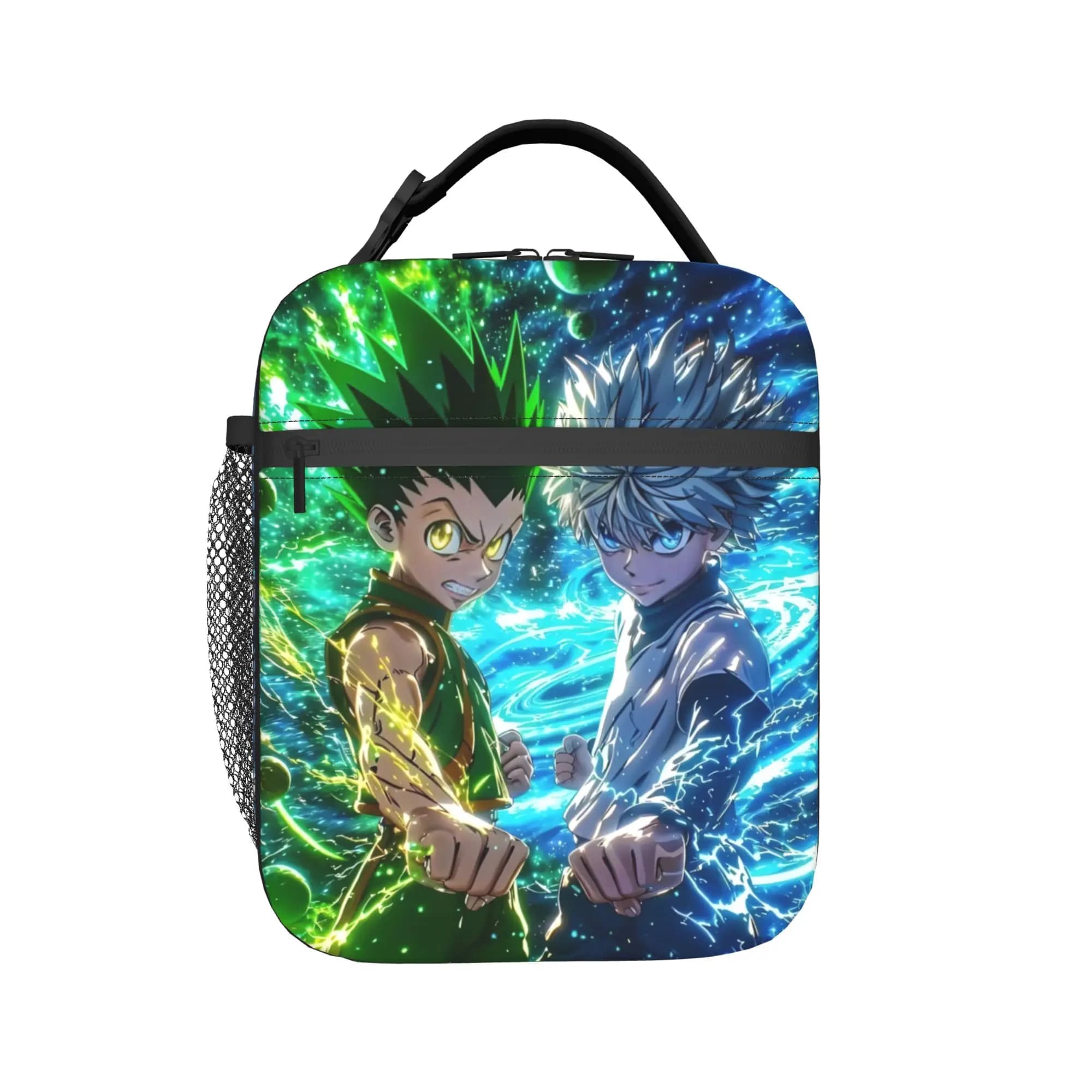 Custom H-Hunters x Insulated Lunch Bags Women Japan Anime Cartoon Gons Portable Thermal Cooler Food Lunch Box Work School Travel