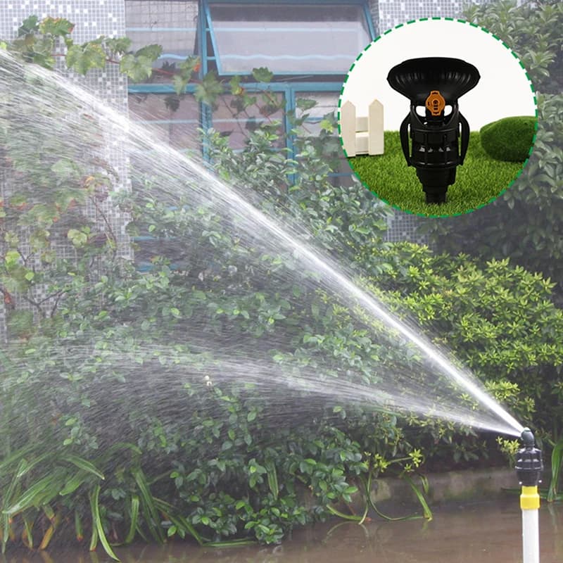 1Pc 180 irrigatore automatico per prato rotante irrigatori per acqua da giardino ugelli per irrigazione per prato sistema di irrigazione per tubi da giardino