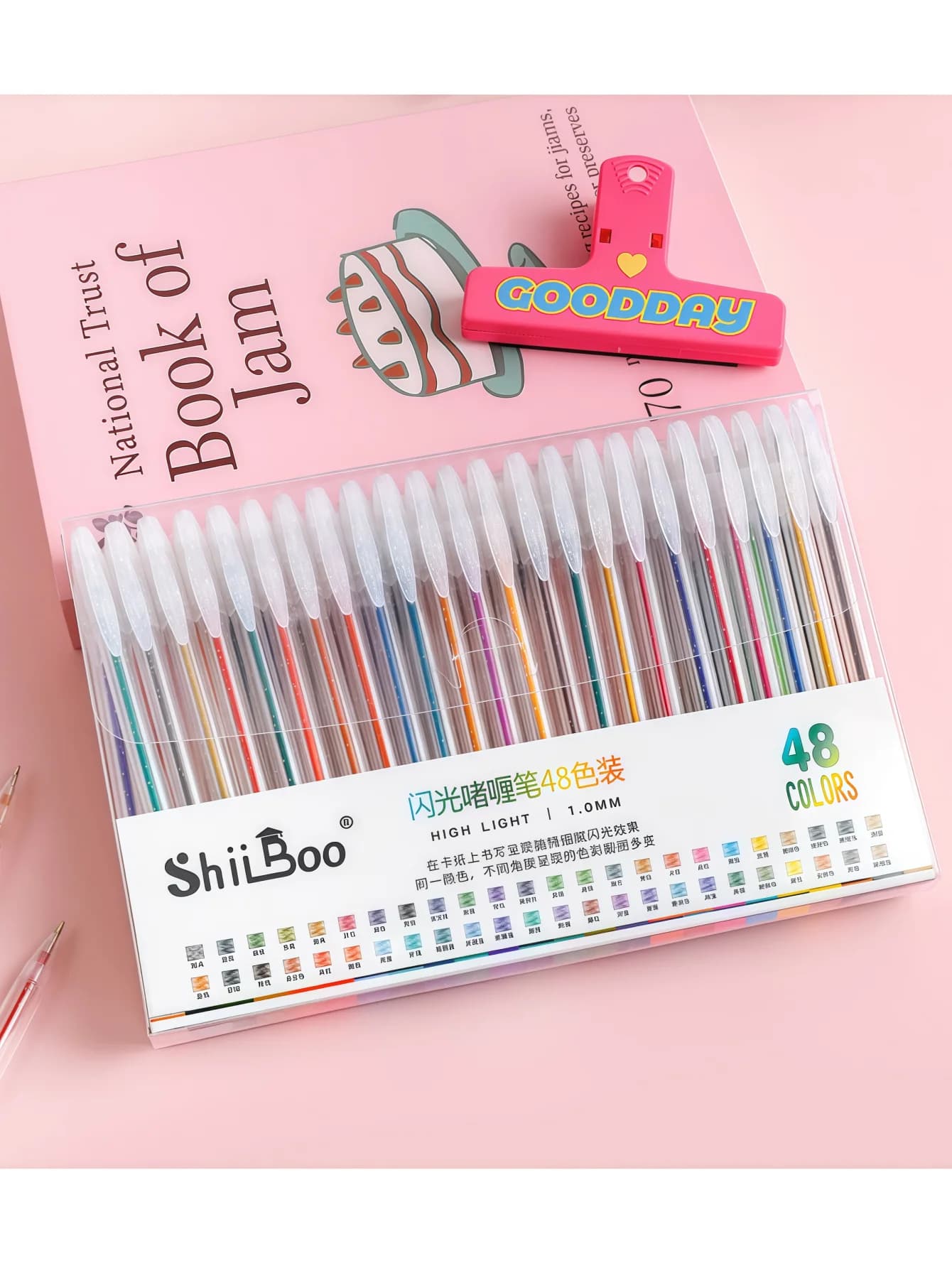 Penna gel glitterata, penna colorata per diario, penna per pittura artistica fai-da-te, evidenziatore per studenti per la marcatura di chiavi