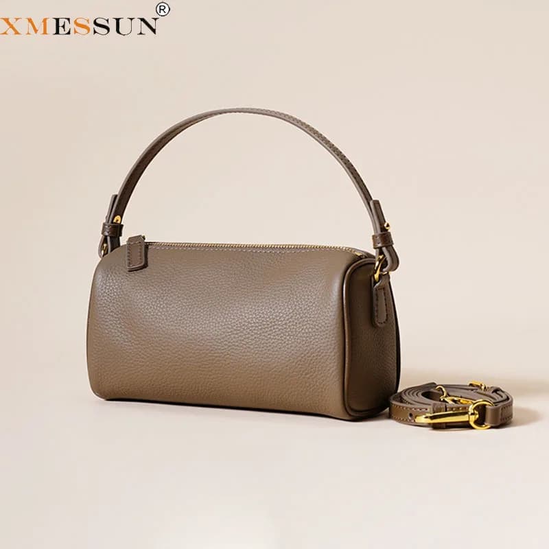 XMESSUN New Trendy Soft Leather Pillow Bag for Women,Fashion Underarm Bag Designer Ladies Casual Shoulder Crossbody Tote Bag
