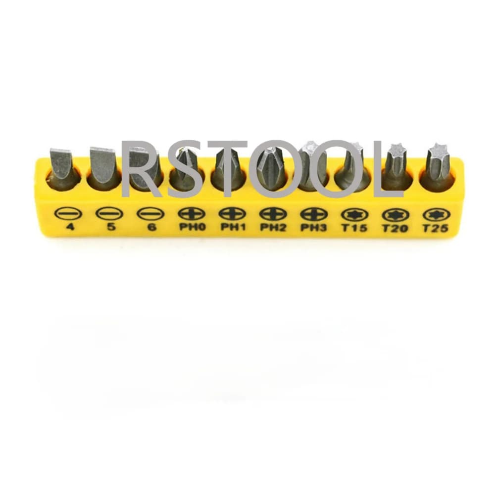 10 pz/set punte per cacciavite in acciaio legato elettrico per set di cacciaviti cacciaviti versatili multifunzionali, per utensili elettronici