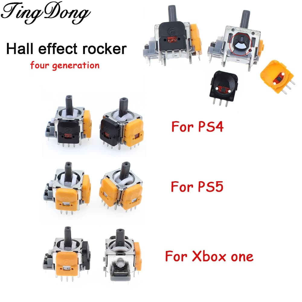 Joystick analogico 3D con effetto Hall per controller PS5, ricambio per le manopole, parti di riparazione per accessori gamepad Playstation 5