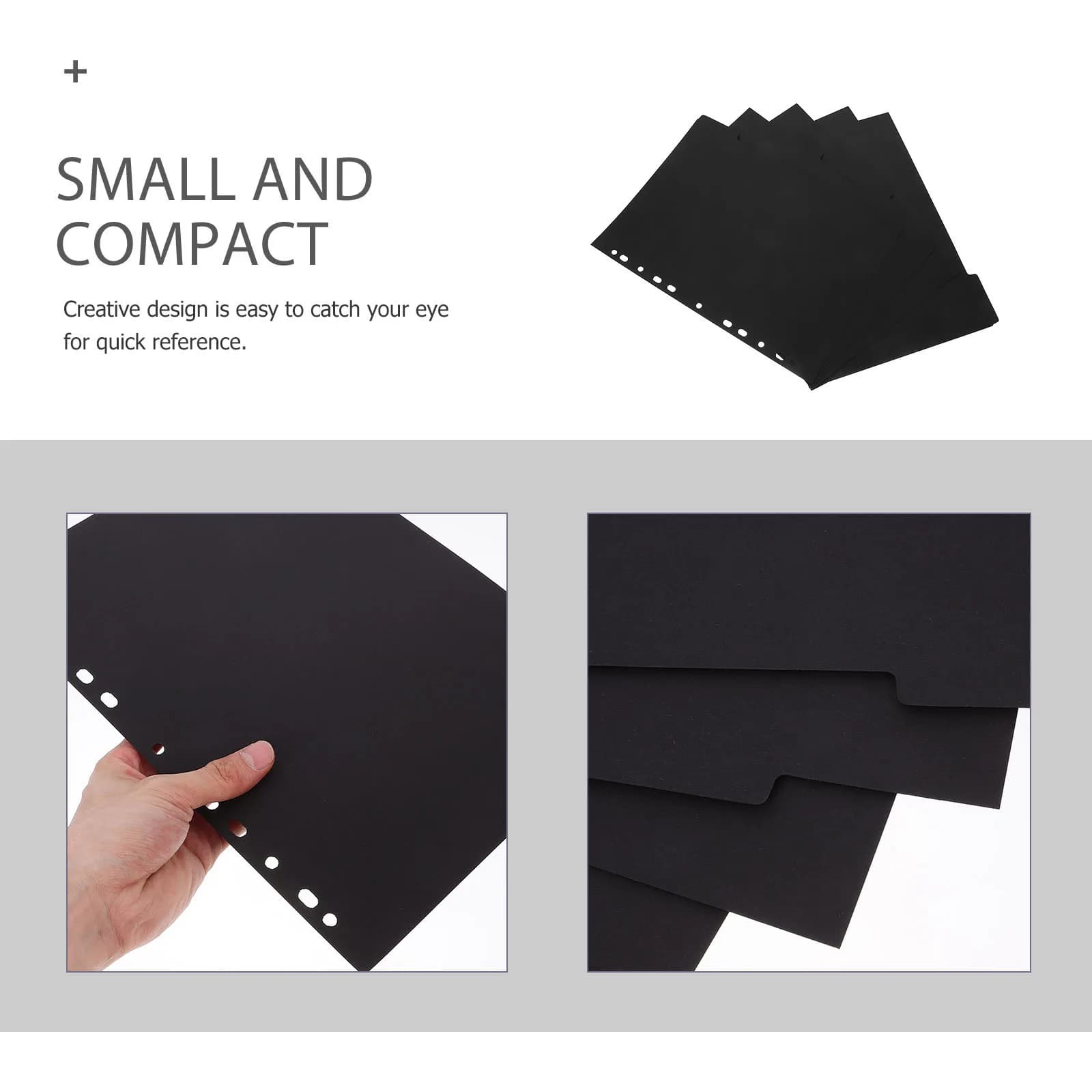 Divisori indice A4 per raccoglitore Separatori di pagine per notebook a fogli mobili Schede divisorie per pianificatore Blocco note con inserto in carta staccabile