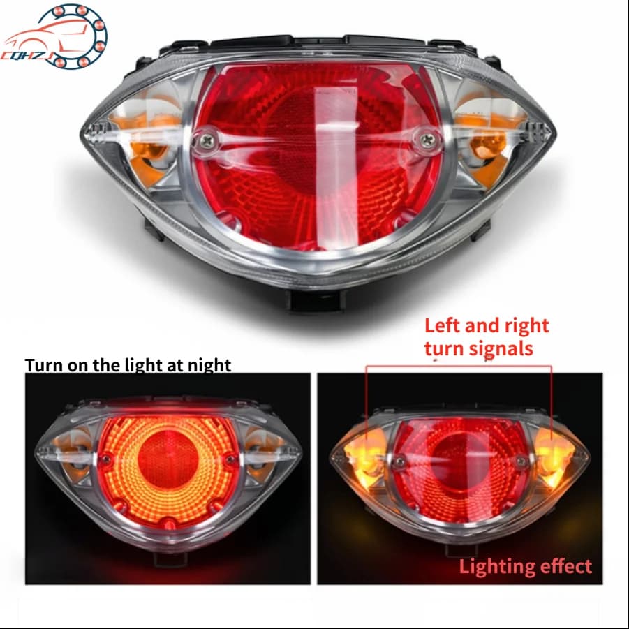 CQHZJ Motorcycle Backlight LED Brake Poster Warning Plate Signal Light Lamp For YAMAHA LC135 V2 Dirt Bike Enduro Motocross