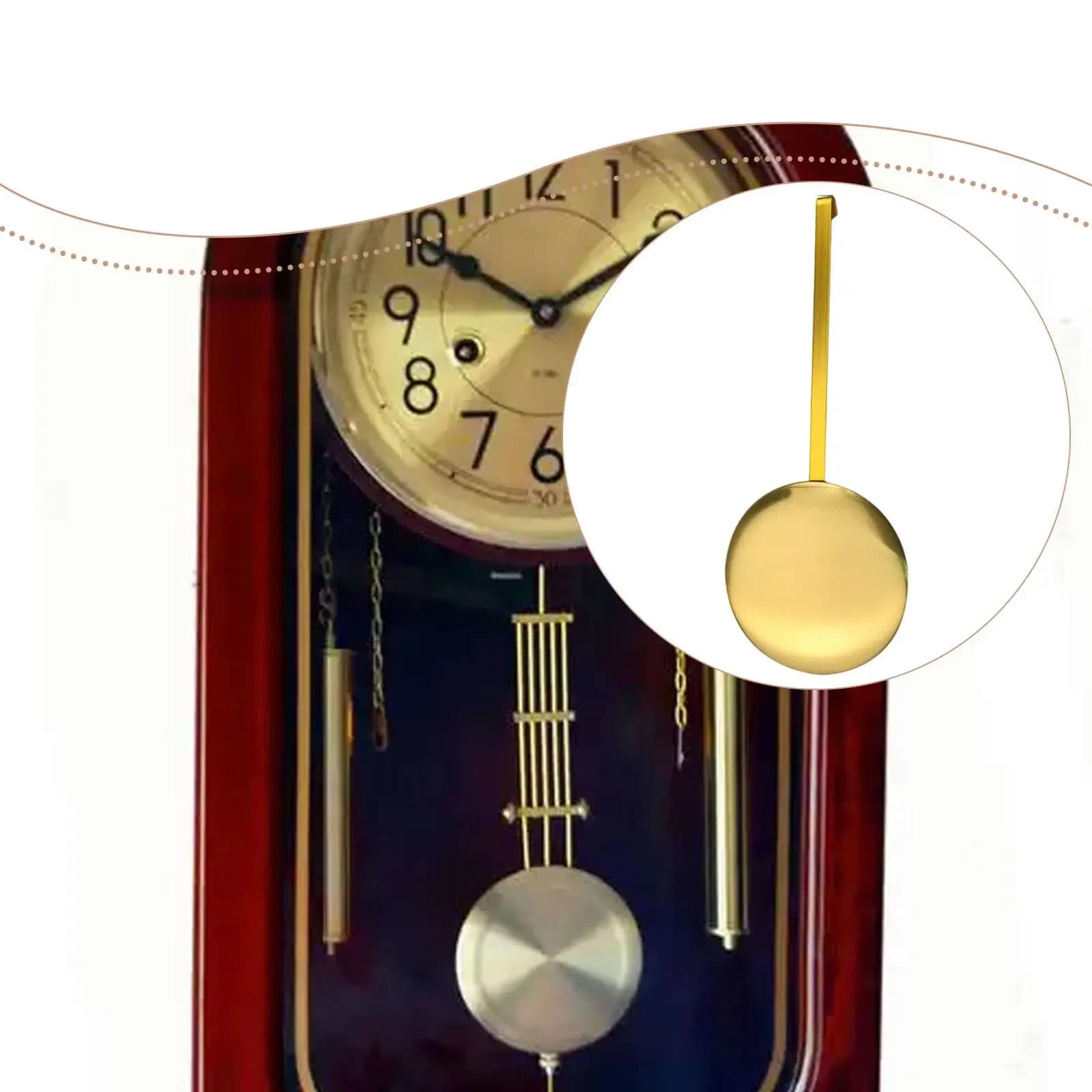 Kit Movimento Orologio a Pendolo Fai da Te: Ricambi Robusti e Facili da Installare per Orologi da Parete - Forniture Professionali Fai da Te