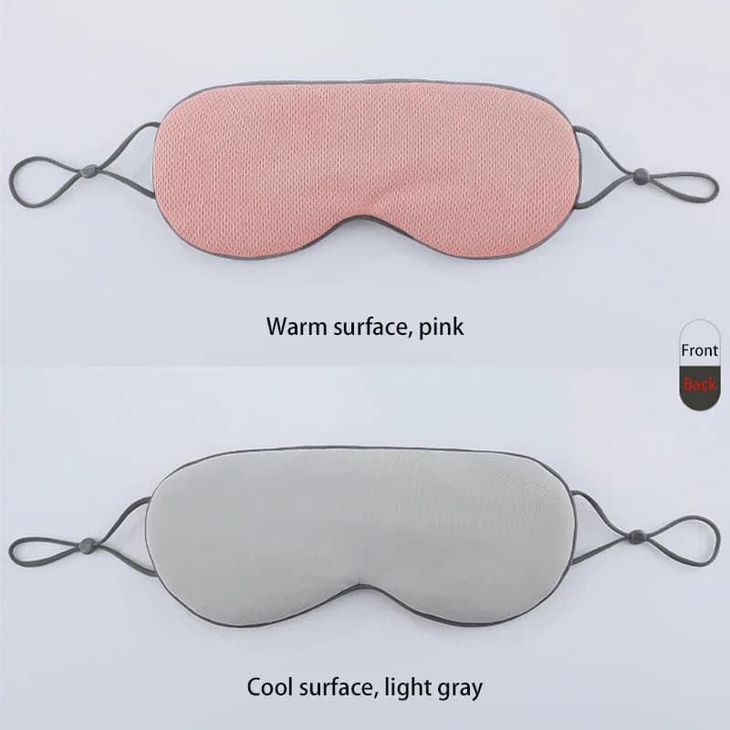 Dual Use Cool And Warm Blackout Mask, Fully Covered Breathable Masks, Hanging Ear Eyeshade, Yoga Relaxation Blindfold Cloth