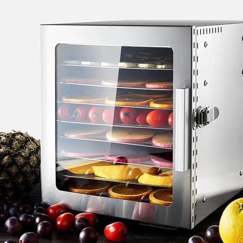 8-Tier Food Dehydrator, Homemade Pet Treat Preserver, Dehydrator for Jerky, Dried Vegetables, and Dried Fruit, 16L Air Dryer