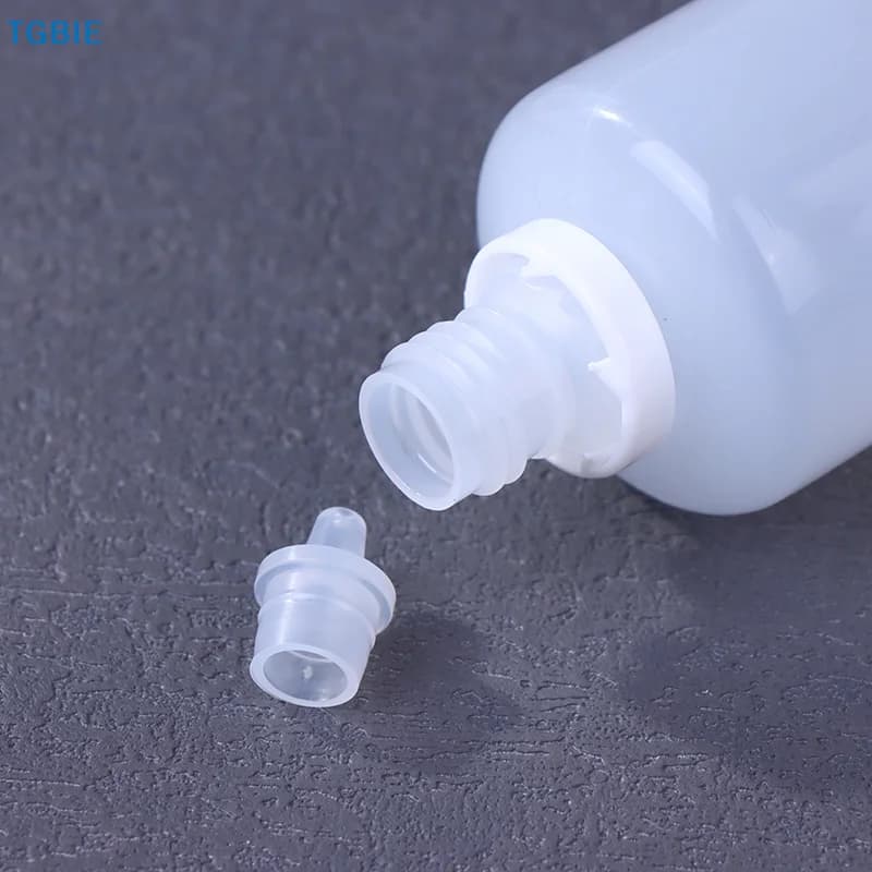 【T】10PCS Flaconi Contagocce Vuoti in Plastica da 5/10/15/20/30/50ml, Bottiglie Ricaricabili Spremibili per Vernici, Oli e Cosmetici