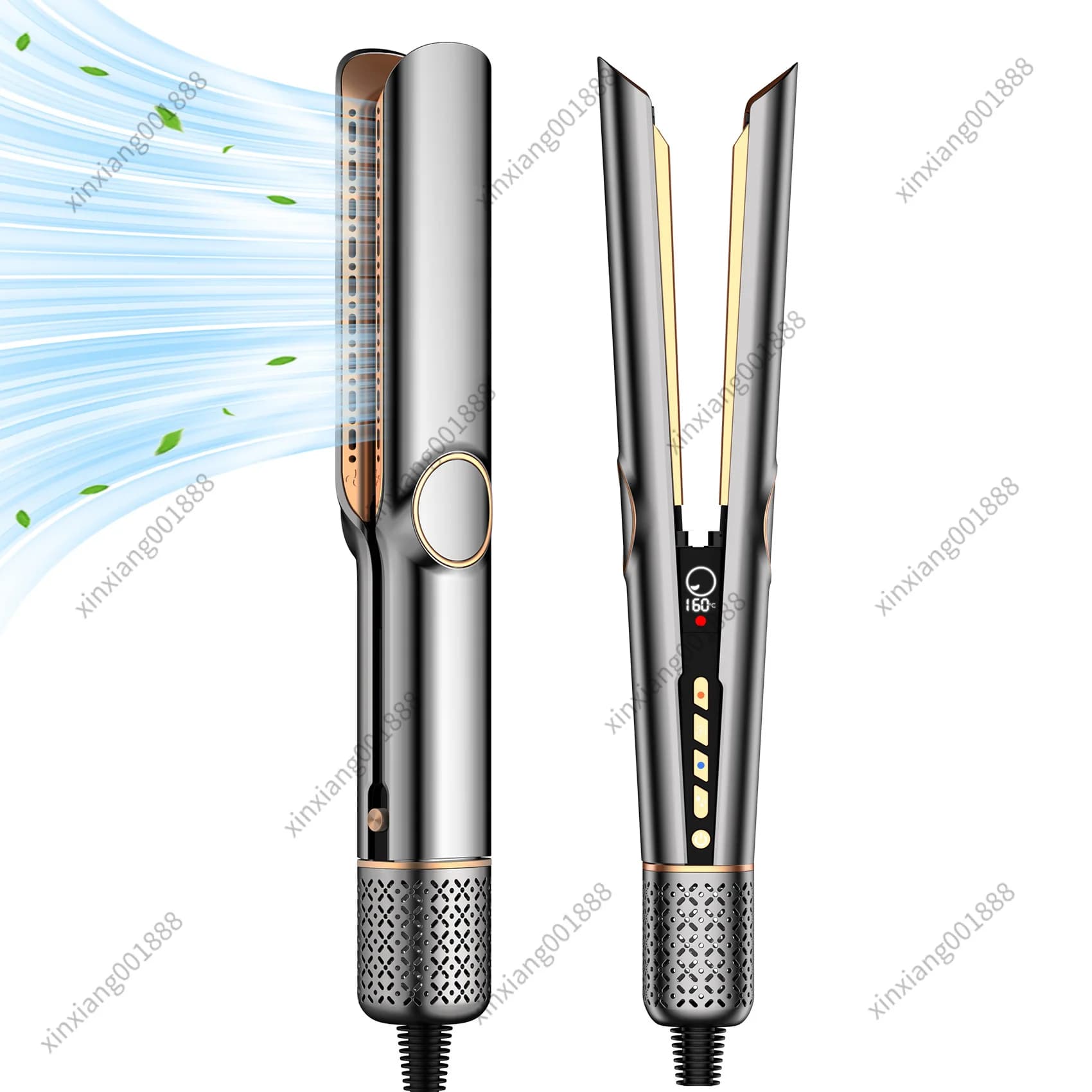 For High Power Hot Cold Air Hair Straightener, Constant Temperature Hair Straightening Flat Iron, Wet Dry Dual Use Hair Dryer