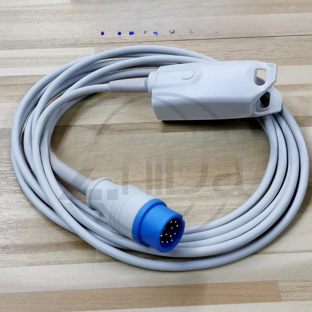 SpO2 Probe Compatible for Coman Patient Monitor C50 C30 C70 C80 NC8 8000E, 12 Pin Pulsossimeter Sensor