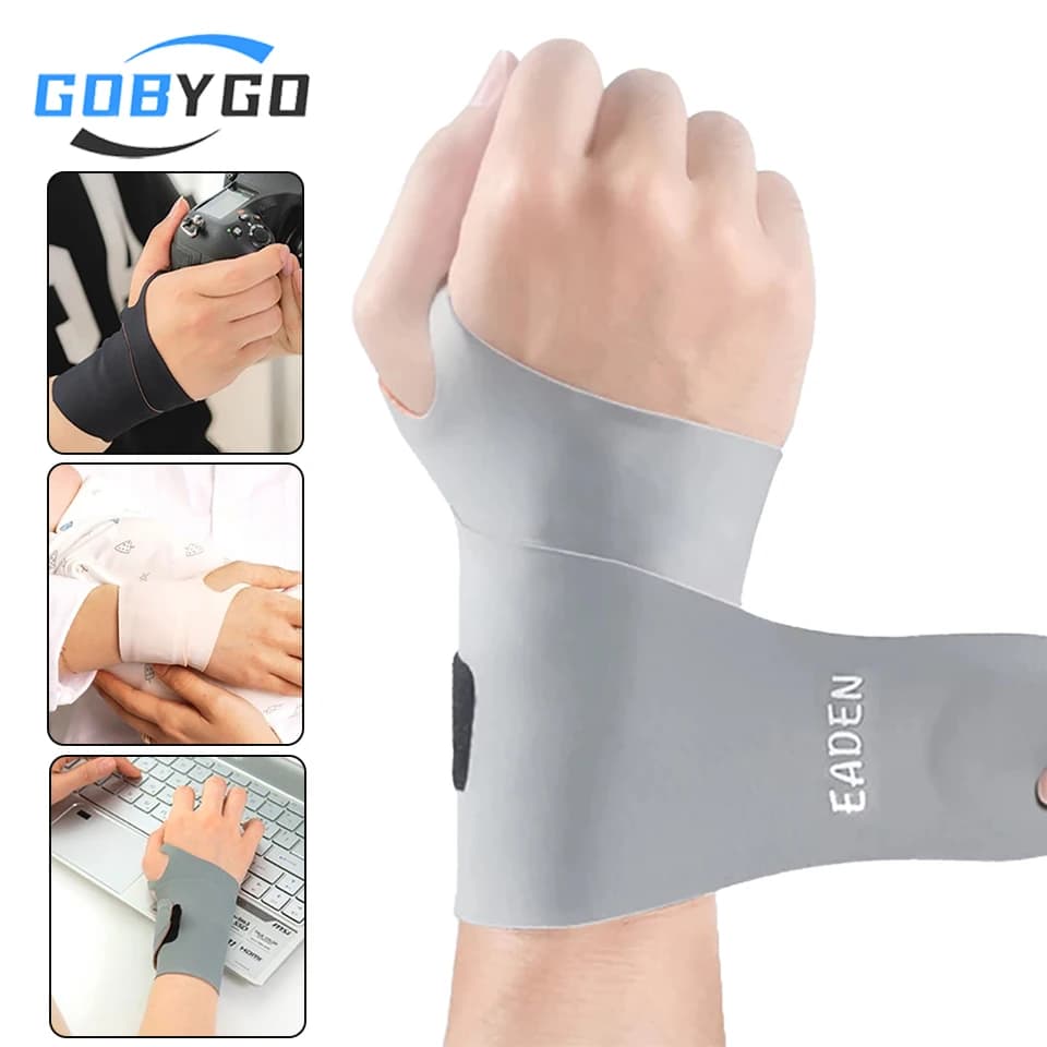 GOBYGO 1 pz regolabile compressione sottile protezione per il polso polso esercizio di sicurezza supporto tendine guaina dolore distorsione tutore per il polso unisex