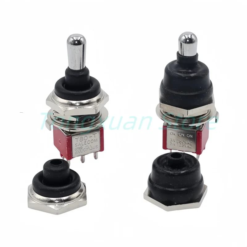 5 pz 2216A/E M12 * 0.75MM 12MM Interruttore A Levetta Cappucci Impermeabili Con Bordo In Metallo Esagonale