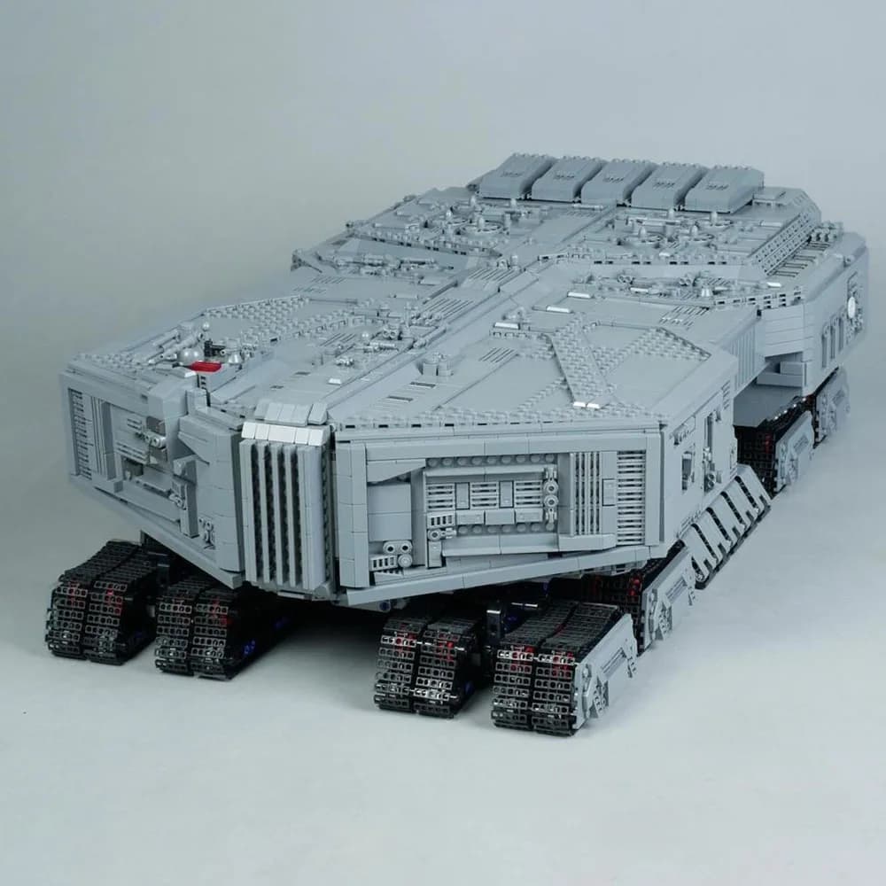8613PCS MOC "Dune" Spice Harvester Group Technology Assemblaggio di blocchi di costruzione Grande camion blindato Collezione per adulti Set regalo per ragazzo