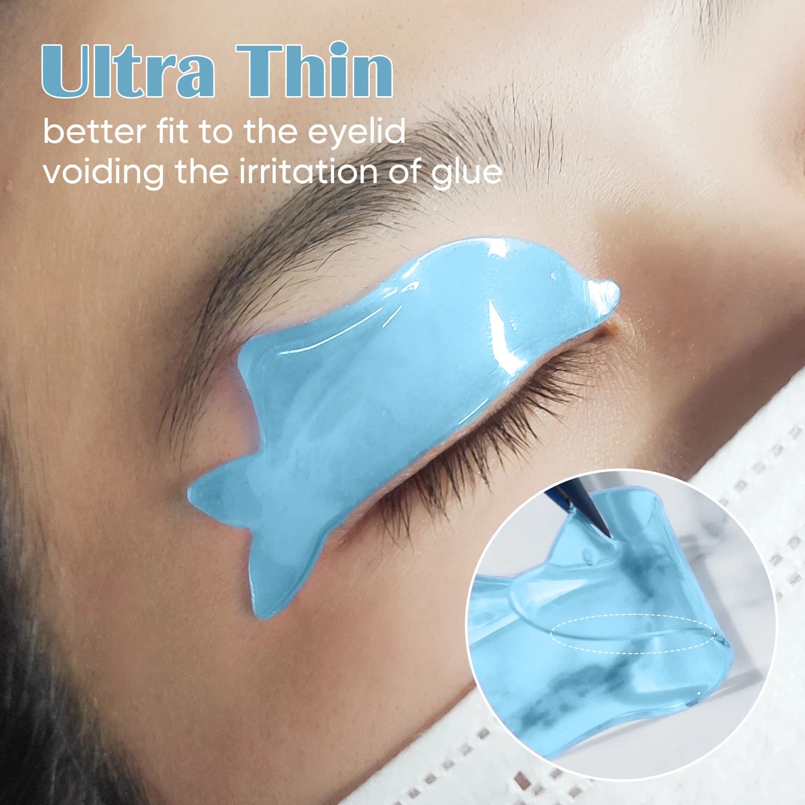Lomansa Korean Lash Lift Patch Eyelash Lift Bearings Self-adhesive and ultra-thin for step 1 of permanent use as a tool for eye patches