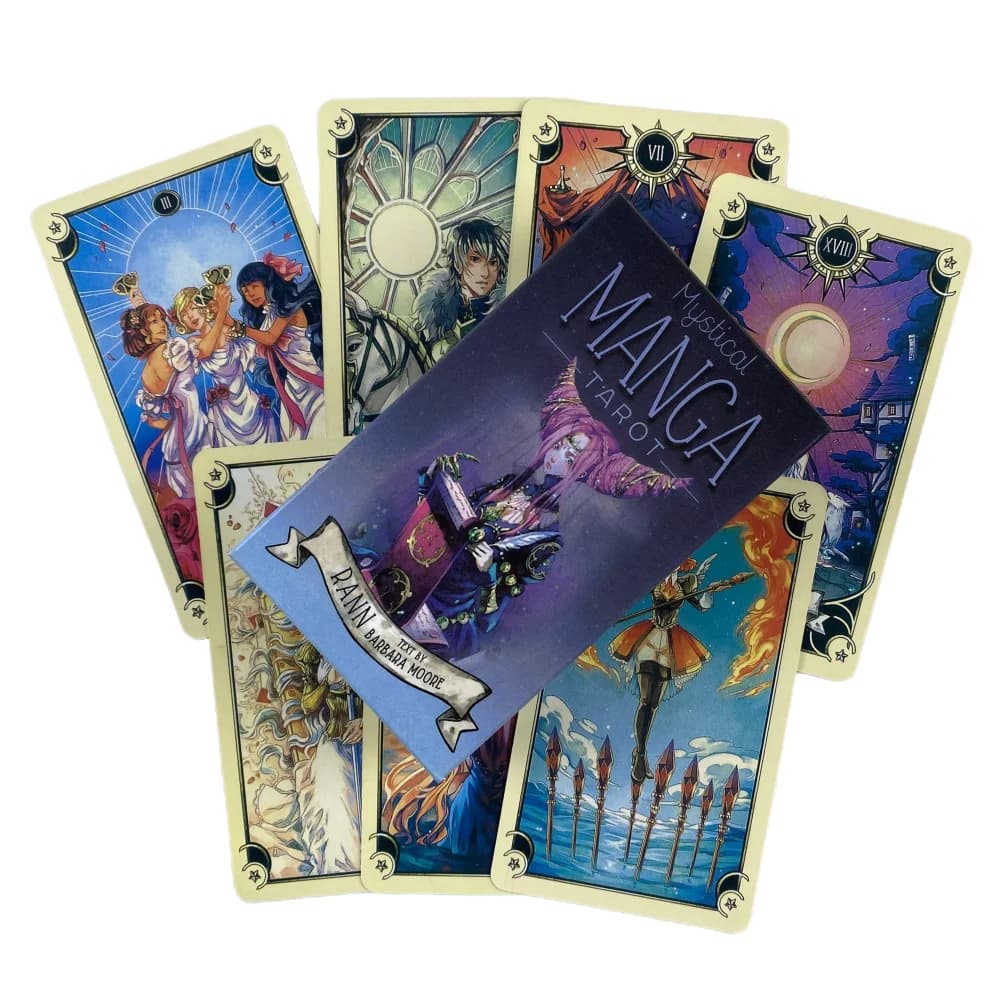 Mystical Manga Tarot Cards divinazione Deck versioni inglesi Edition Oracle Board Playing Game For Party