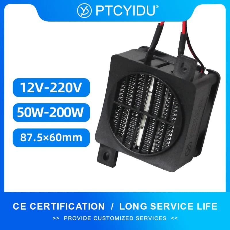 Riscaldatore PTC isolato 12V ~ 220V 50W ~ 200W Elemento riscaldante termostatico elettrico adatto per incubatrice per uova Stampante 3D PTC