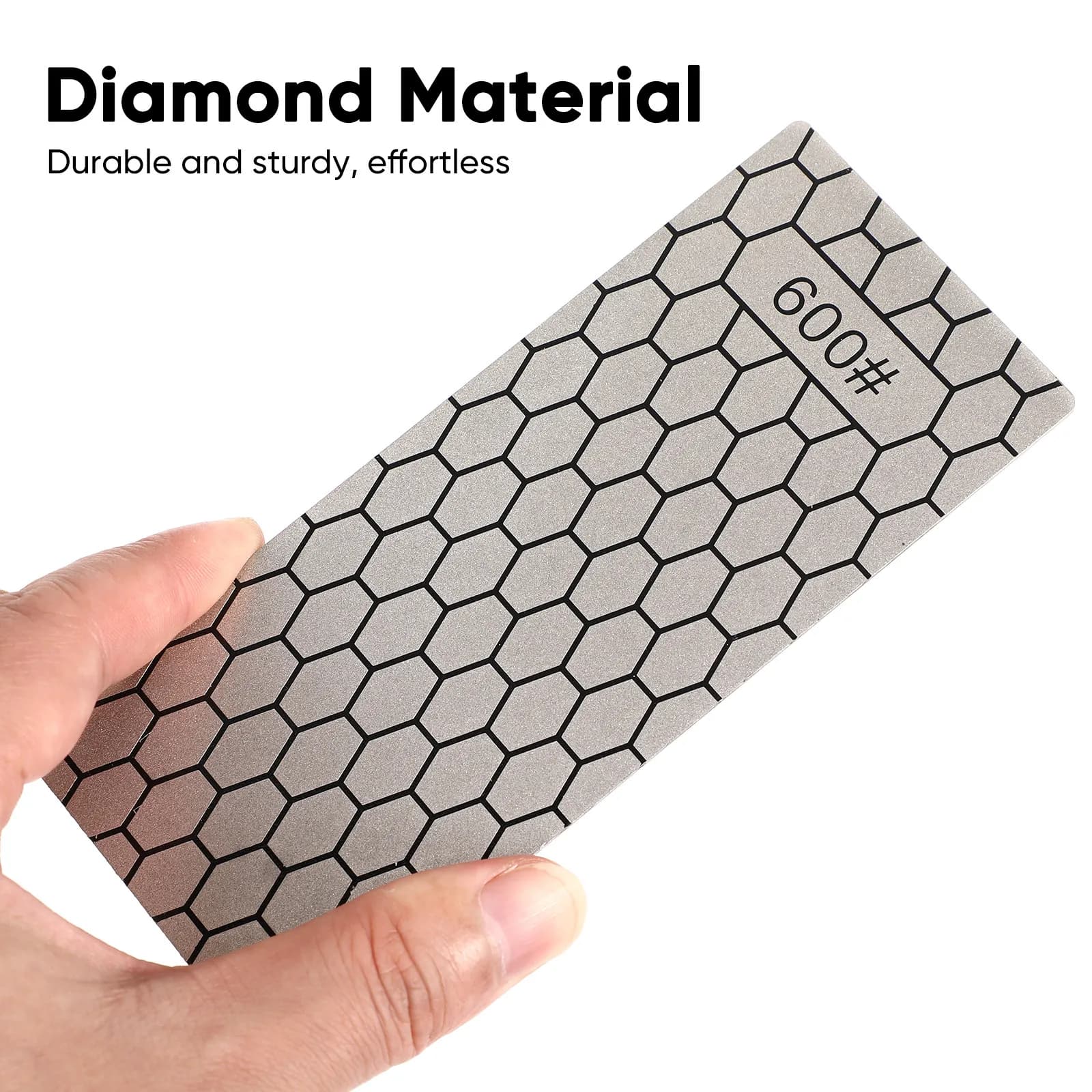 Set di 3 piastre diamantate per affilatura 600 # /1000 # /1200 # Pietra per affilare utensili da cucina, forbici e coltelli per uso domestico