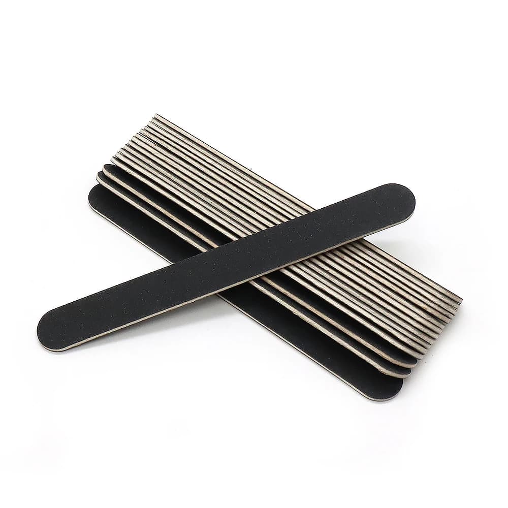 20Pcs Washable Nail File 240/240 Reusable Sandpaper Nails File Straight Emery Board Durable Nail Art Grinding Manicure Products