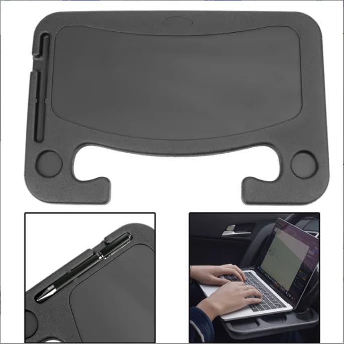 Vassoio per volante per auto Computer portatile Supporto da scrivania Supporto per mangiare Vassoio da lavoro Accessori interni Portaoggetti per articoli vari