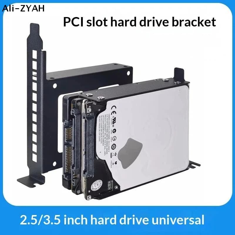 Desktop Computer Case SSD HDD Universal Hard Drive Bay PCI Card Slot Expansion Rack Suitable For 2.5-inch/3.5-inch Hard Drives