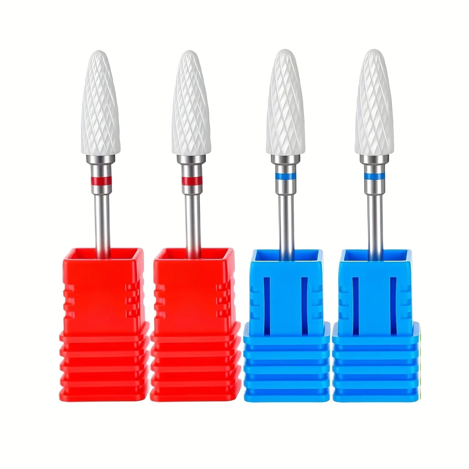 2 or 4 tips for 3/32 inch ceramic cutter for acrylic nails and gels, accessories for pedicure and manicure.