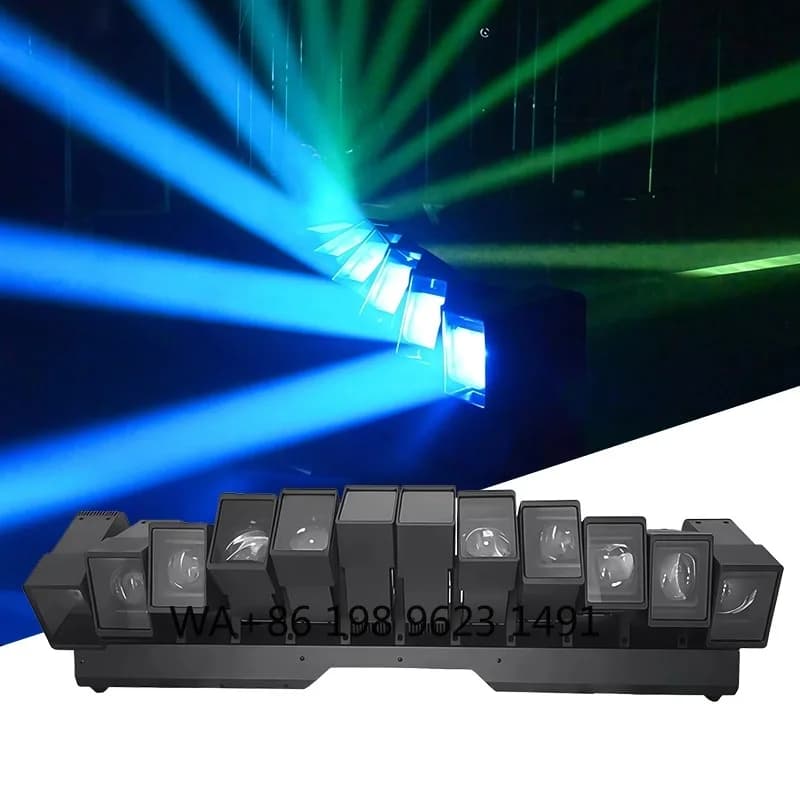 Barra luminosa a LED RGBW 12x60W con zoom, movimento a testa mobile, DMX, con striscia LED per DJ, discoteche, matrimoni ed eventi