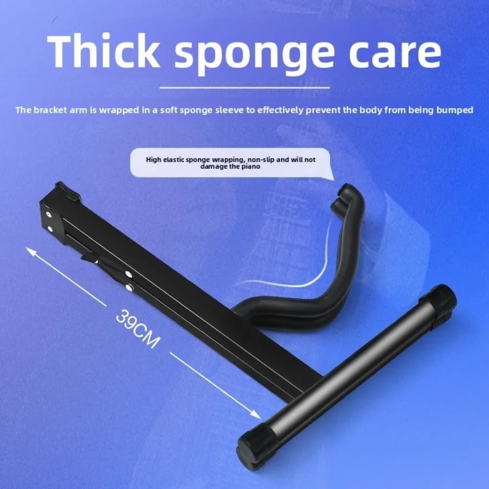 Vertical guitar stand Metal tripod Universal floor stand with folding frame Black Portable guitar stand Guitar accessories