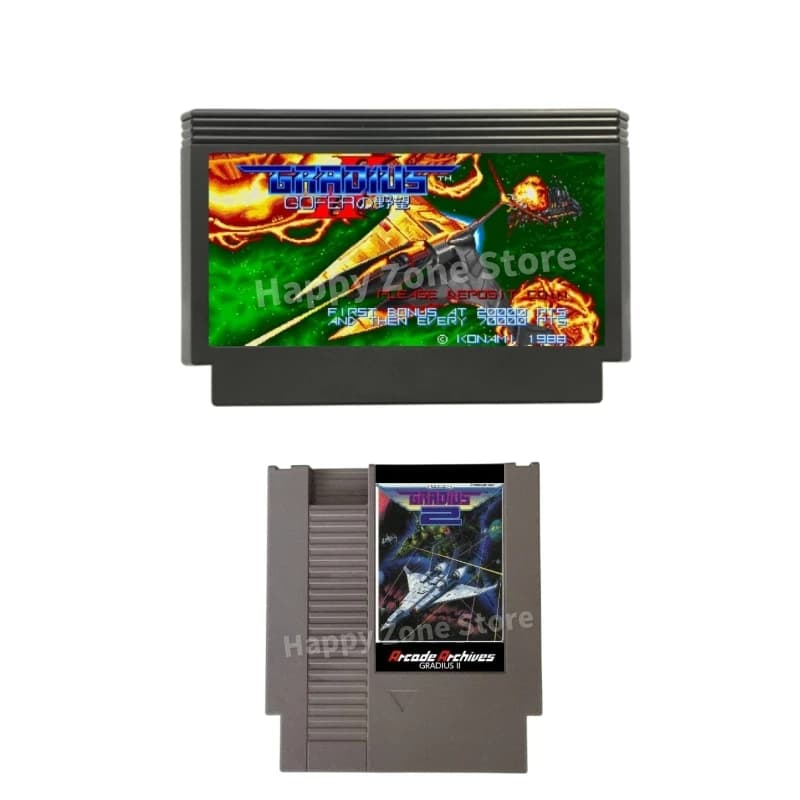 Cartuccia di gioco Gradius II Arcade Archives per console FC / NES Scheda per videogiochi da 60 pin / 72 pin