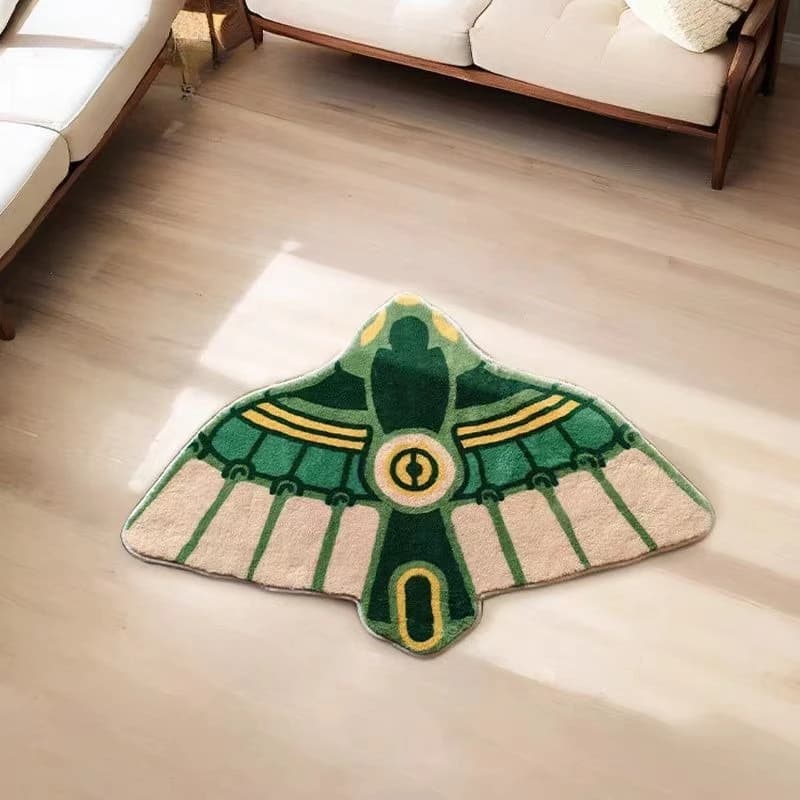 Anime Zelda Kingdom bath mats Flying wings Soft fur carpet for home Soft non-slip mats for children's bedside table