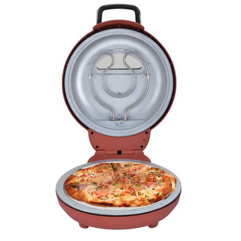 Forno per pizza elettrico per interni portatile da 12 pollici Forno per pizza per interni Il creatore per pizza riscalda fino a 400 per cuocere la pietra