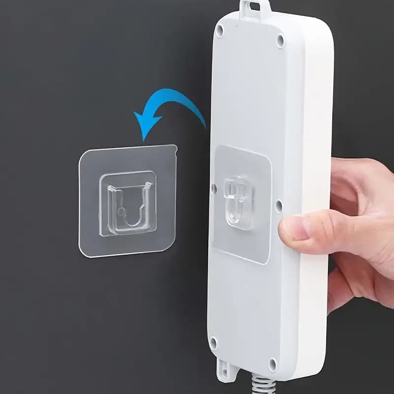 10 paia di ganci adesivi resistenti: senza chiodi, senza danni, ganci da parete impermeabili per bagno, cucina e casa