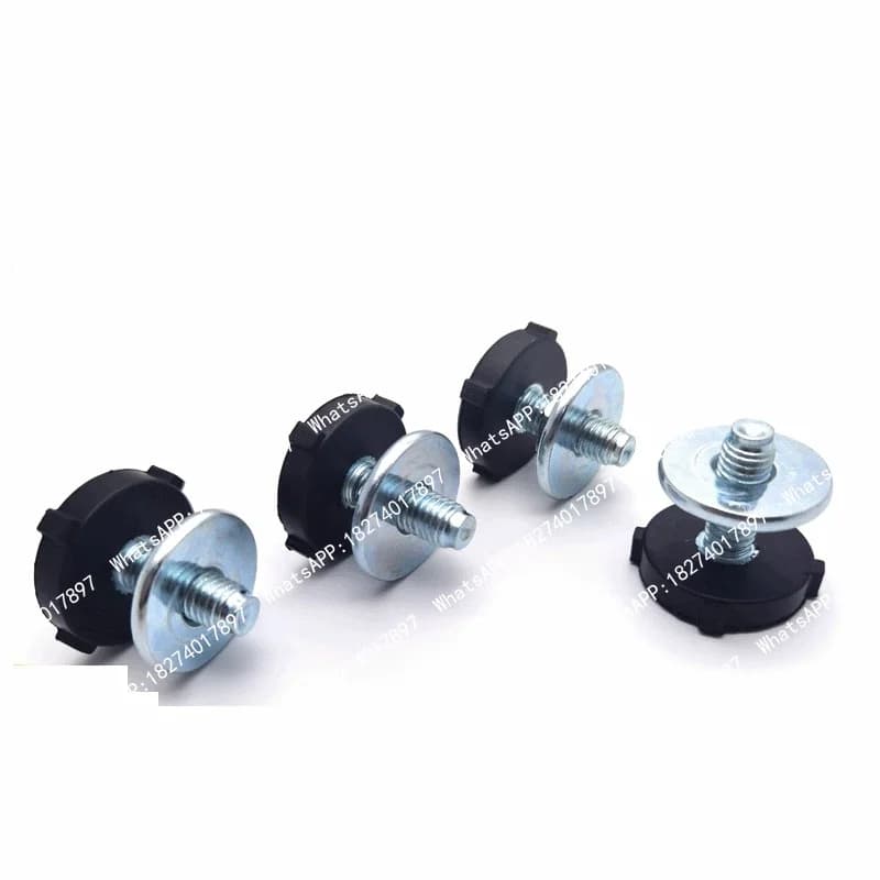Shock absorbing Base screw bolt assembly for drum washing machine foot adjustable Horizontal shock absorbing rubber pad foot