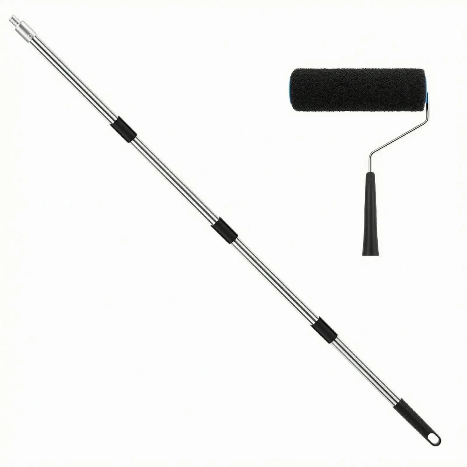 Paint Roller with Extension Pole Lint-Lint-Free Wall Painting Tool Non-Shedding