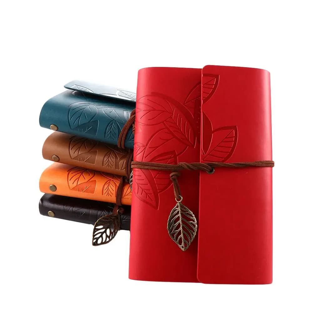 Planners Stationery Diary Kraft Binder Sketchbook Notepad PU Leather Paper Replaceable Vintage Notebook Spiral Note Book