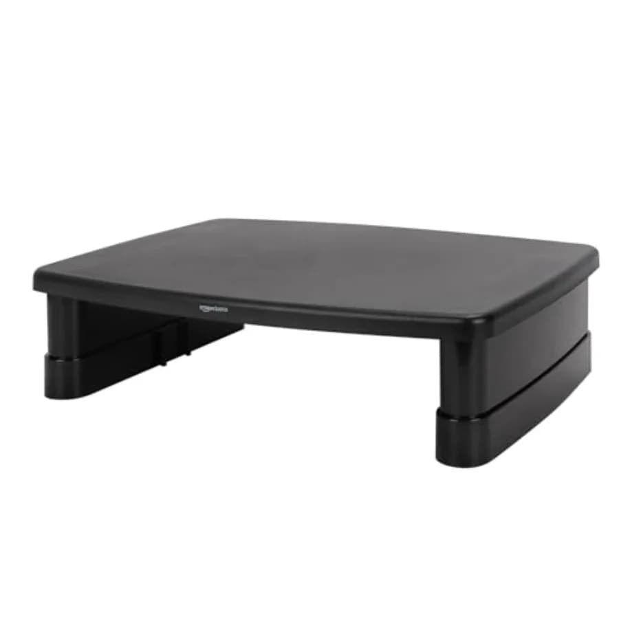 Height Adjustable Monitor Stand Riser with Storage Organizer, 3-Level Stackable Design, Durable ABS Plastic, Supports up to 22l