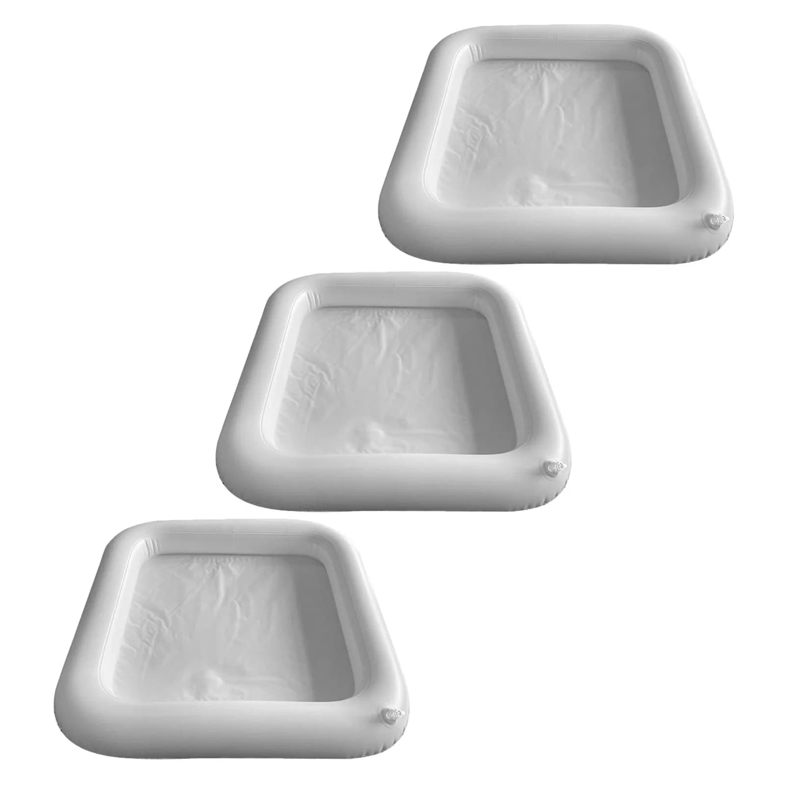 Floating Ice Tray Food Drinks Inflatable Cooler Pool Decorations Container for Party Salad