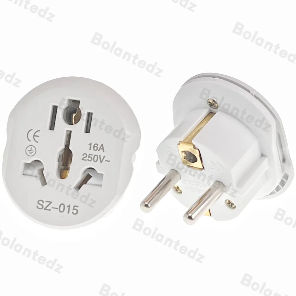 Adapter for European Korean Plug Converter Travel Adapter 16A 250V 2 round sockets Universal AU US UK CN to EU KR of high quality