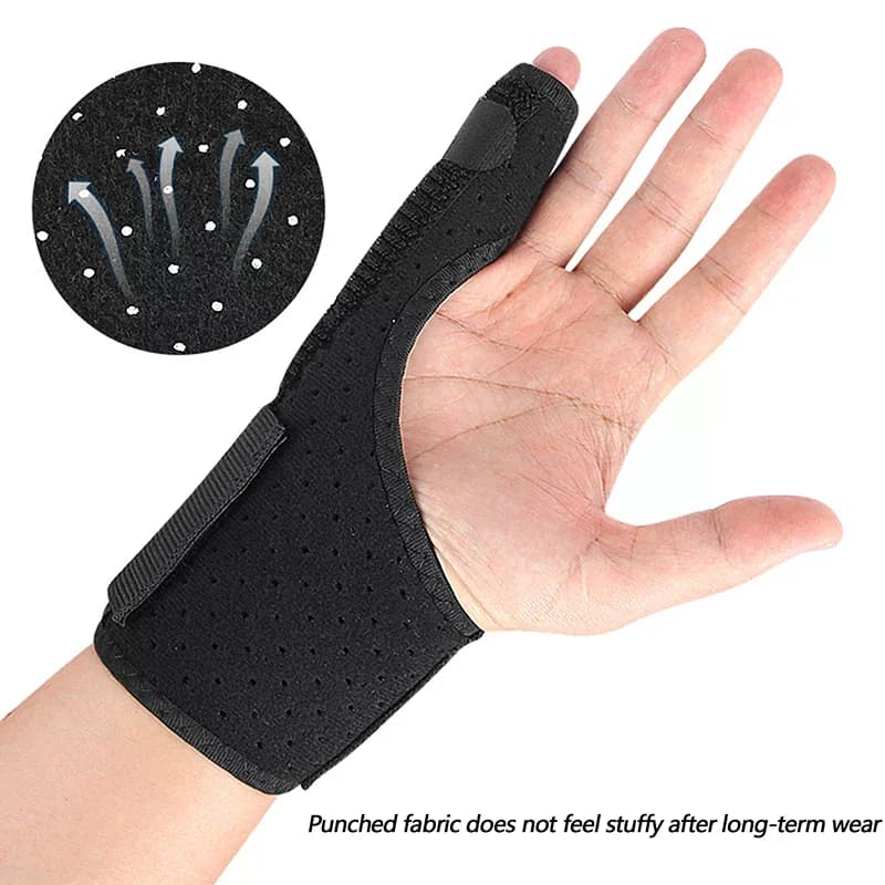 Tutore per Pollice e Minimo Dito con Supporto in Alluminio per Recupero da Lesioni al Tendine e alla Guaina Tendineale